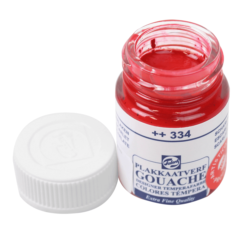 Tinta Guache Para Caligrafia Talens 16ml 334 Scarlet